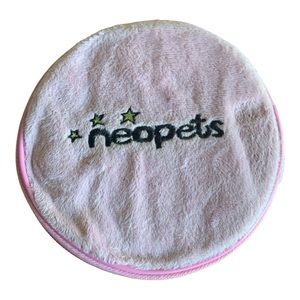 Neopets CD DVD Case White Unicorn Plush Pink 8 Discs Holder Zipper y2k VTG